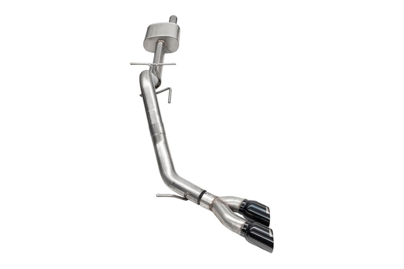 Ford Ranger Performance Exhaust - CORSA Performance - Cat Back, Xtreme Sound Level, Pro-Series Slash Cut Twin Tip - Black - `24-`25